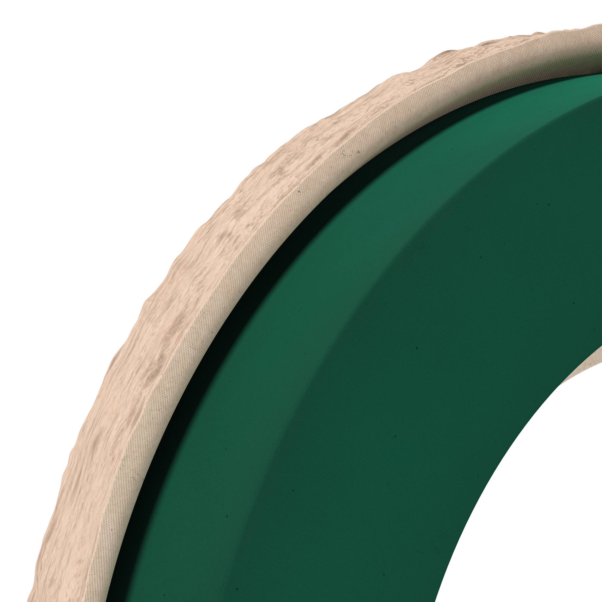 FloraCraft® 12.5" Green Artesia WetFōM® Paper Mache Wreath Form